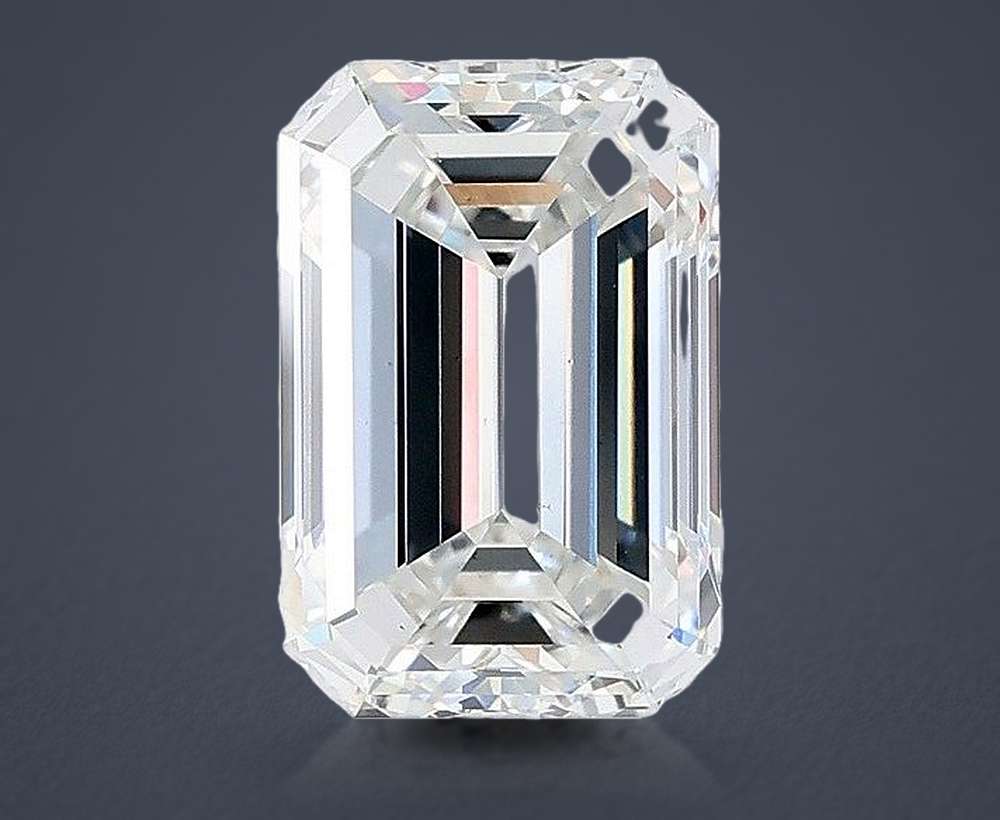 3.01ct F VS1 Very Good Cut Emerald Lab Grown Diamond