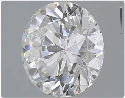 3.02ct E SI2 Rare Carat Ideal Cut Round Diamond