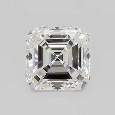 2.09ct E VS1 Rare Carat Ideal Cut Asscher Lab Grown Diamond