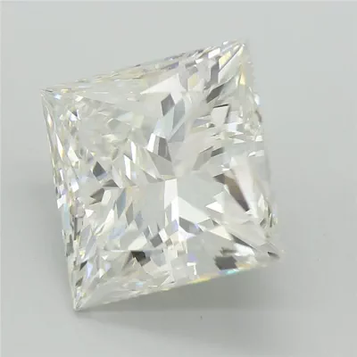 4.98ct F VVS2 Rare Carat Ideal Cut Princess Lab Grown Diamond