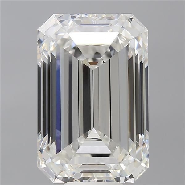 14.10ct F VVS2 Rare Carat Ideal Cut Emerald Lab Grown Diamond