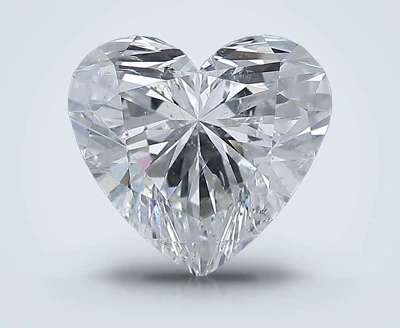 3.02ct G SI2 Rare Carat Ideal Cut Heart Diamond