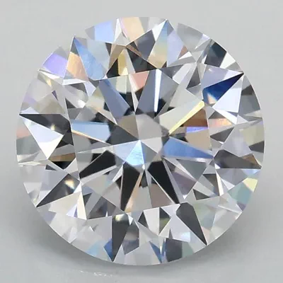 2.09ct D VVS2 Rare Carat Ideal Cut Round Lab Grown Diamond