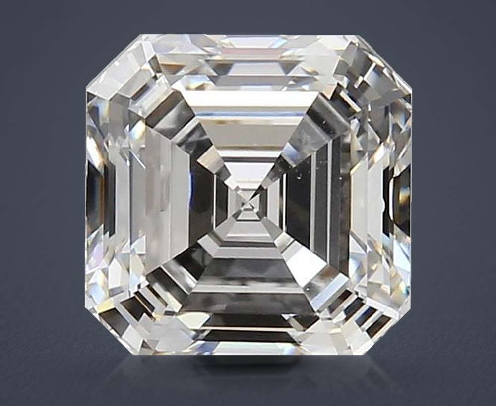 1.89ct F VS1 Rare Carat Ideal Cut Asscher Lab Grown Diamond