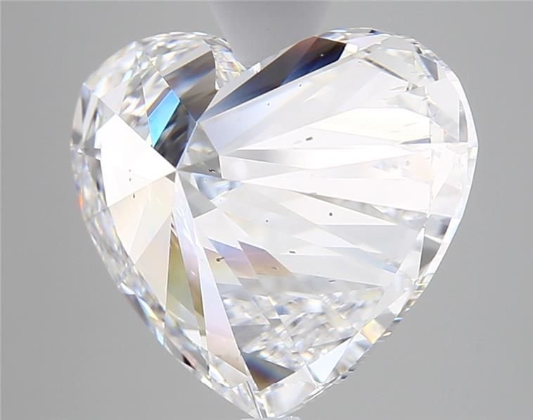 5.02ct D SI1 Rare Carat Ideal Cut Heart Diamond