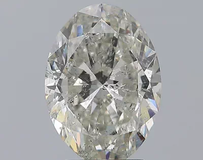 3.36ct H SI2 Rare Carat Ideal Cut Oval Diamond