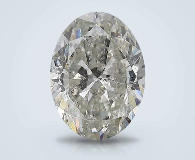 3.36ct H SI2 Rare Carat Ideal Cut Oval Diamond