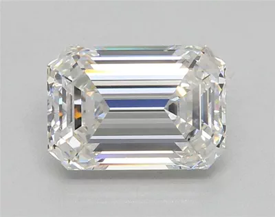 3.04ct G VS1 Rare Carat Ideal Cut Emerald Lab Grown Diamond
