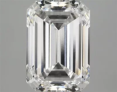 11.64ct F VS2 Rare Carat Ideal Cut Emerald Lab Grown Diamond