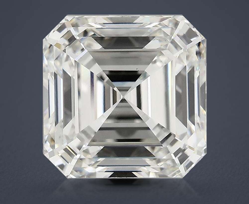 4.97ct F VS1 Rare Carat Ideal Cut Asscher Lab Grown Diamond