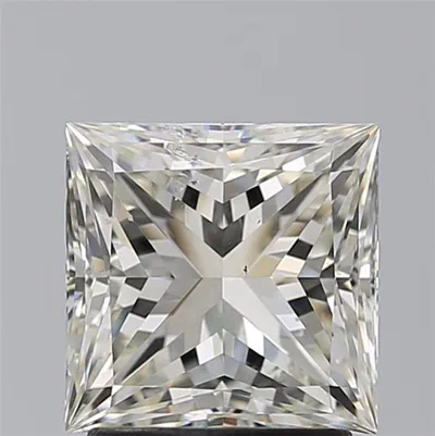 2.01ct K SI2 Rare Carat Ideal Cut Princess Diamond