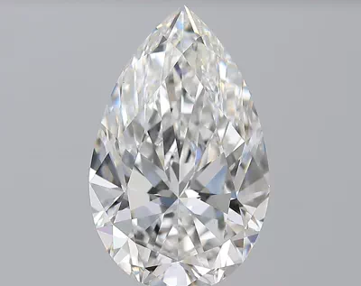 6.16ct E VS1 Rare Carat Ideal Cut Pear Diamond