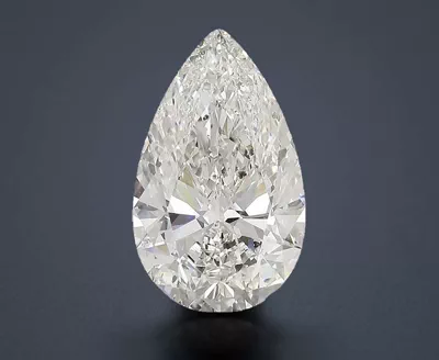 5.02ct I SI2 Rare Carat Ideal Cut Pear Diamond