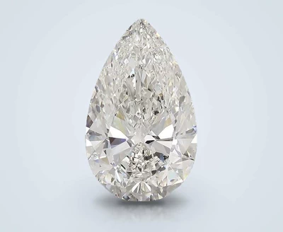 5.02ct I SI2 Rare Carat Ideal Cut Pear Diamond