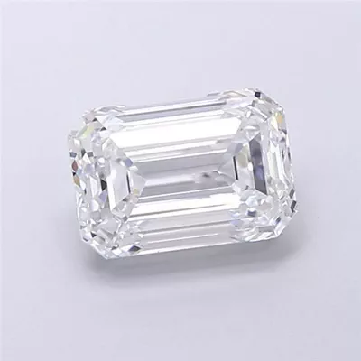 2.01ct D VVS2 Very Good Cut Emerald Lab Grown Diamond