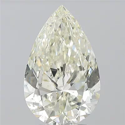 3.01ct J SI2 Rare Carat Ideal Cut Pear Diamond