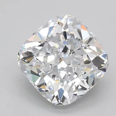 2.68ct D VVS1 Rare Carat Ideal Cut Cushion Lab Grown Diamond
