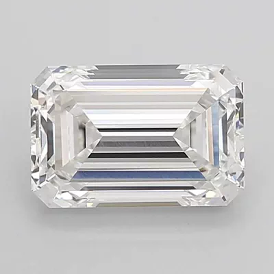 5.07ct G VVS2 Rare Carat Ideal Cut Emerald Lab Grown Diamond