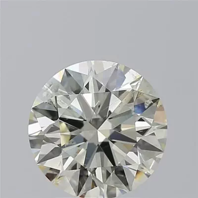 3.03ct K SI2 Rare Carat Ideal Cut Round Diamond