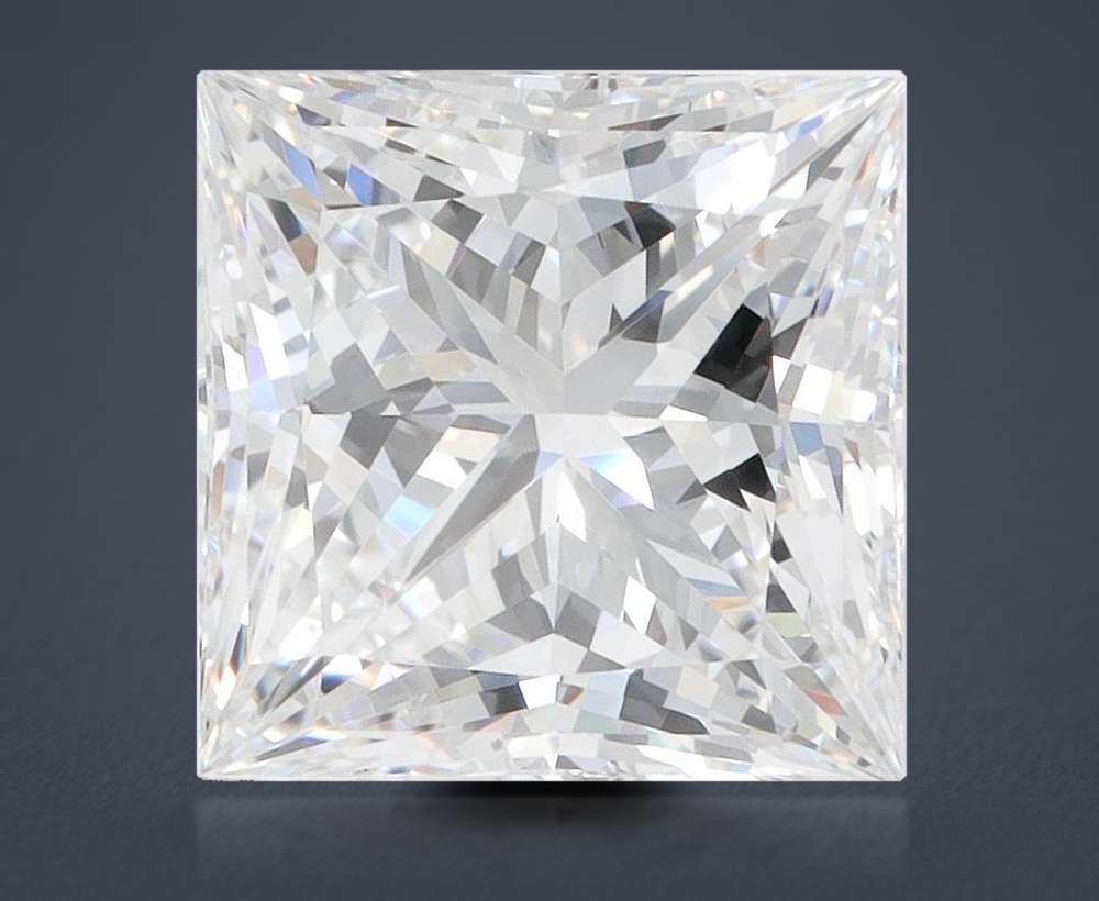 4.86ct D VVS2 Rare Carat Ideal Cut Princess Lab Grown Diamond