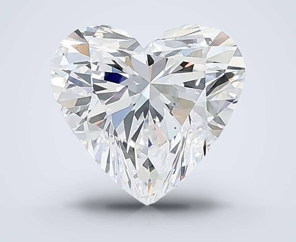 1.01ct E VVS2 Rare Carat Ideal Cut Heart Lab Grown Diamond