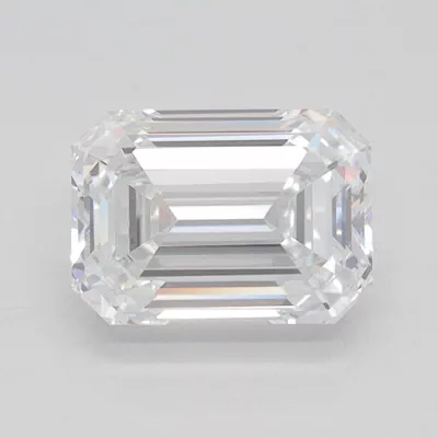 1.57ct E VVS2 Excellent Cut Emerald Lab Grown Diamond