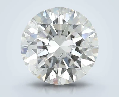 3.01ct G SI2 Rare Carat Ideal Cut Round Diamond