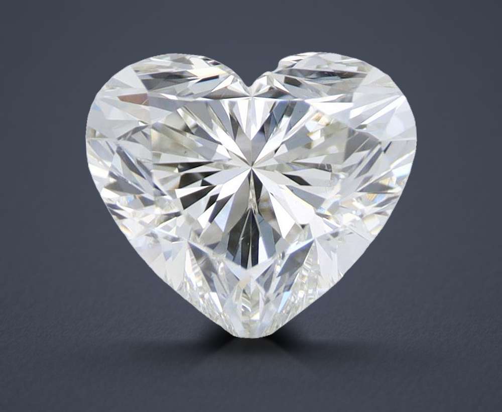 0.81ct J VS2 Rare Carat Ideal Cut Heart Diamond