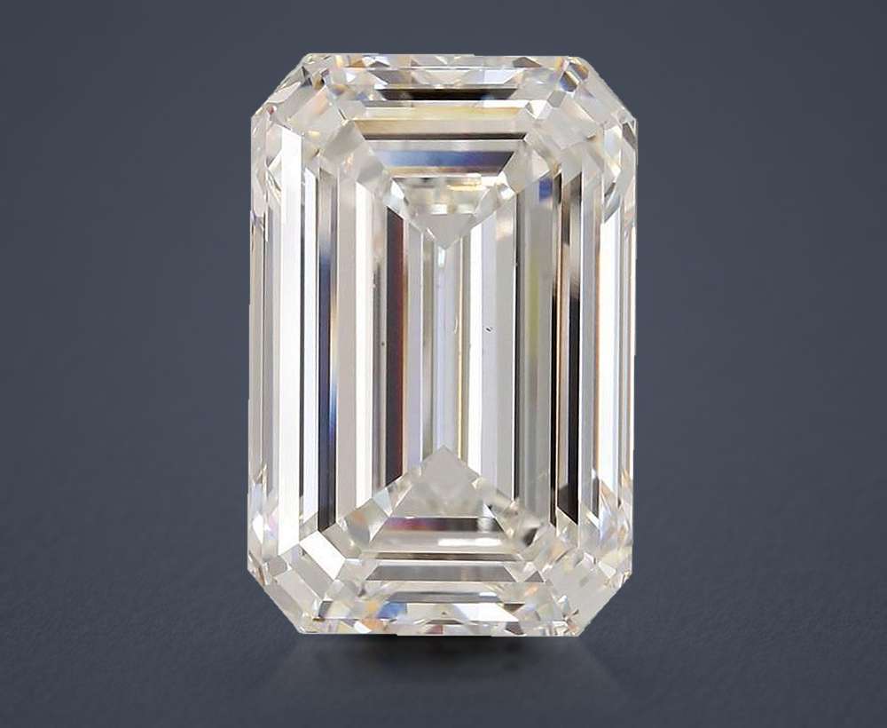 21.11ct F VS1 Rare Carat Ideal Cut Emerald Lab Grown Diamond