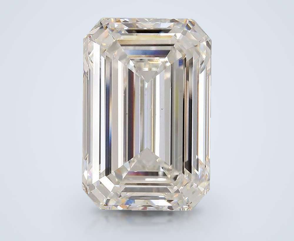 21.11ct F VS1 Rare Carat Ideal Cut Emerald Lab Grown Diamond
