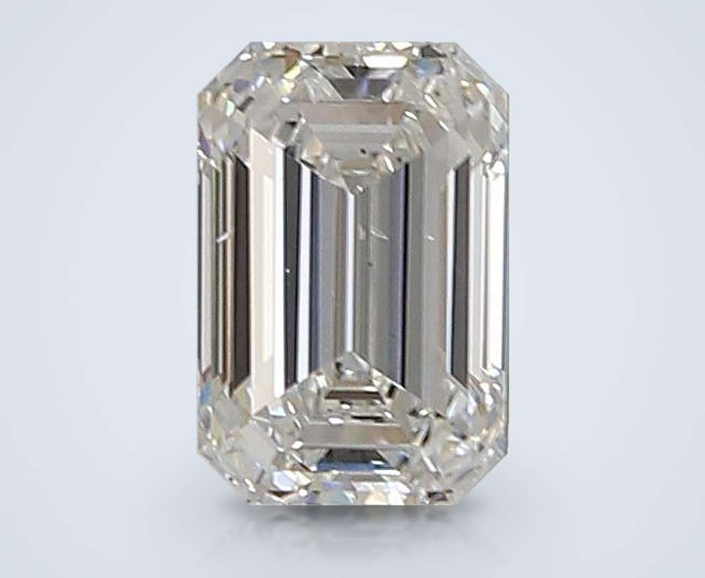 1.17ct E SI1 Rare Carat Ideal Cut Emerald Lab Grown Diamond