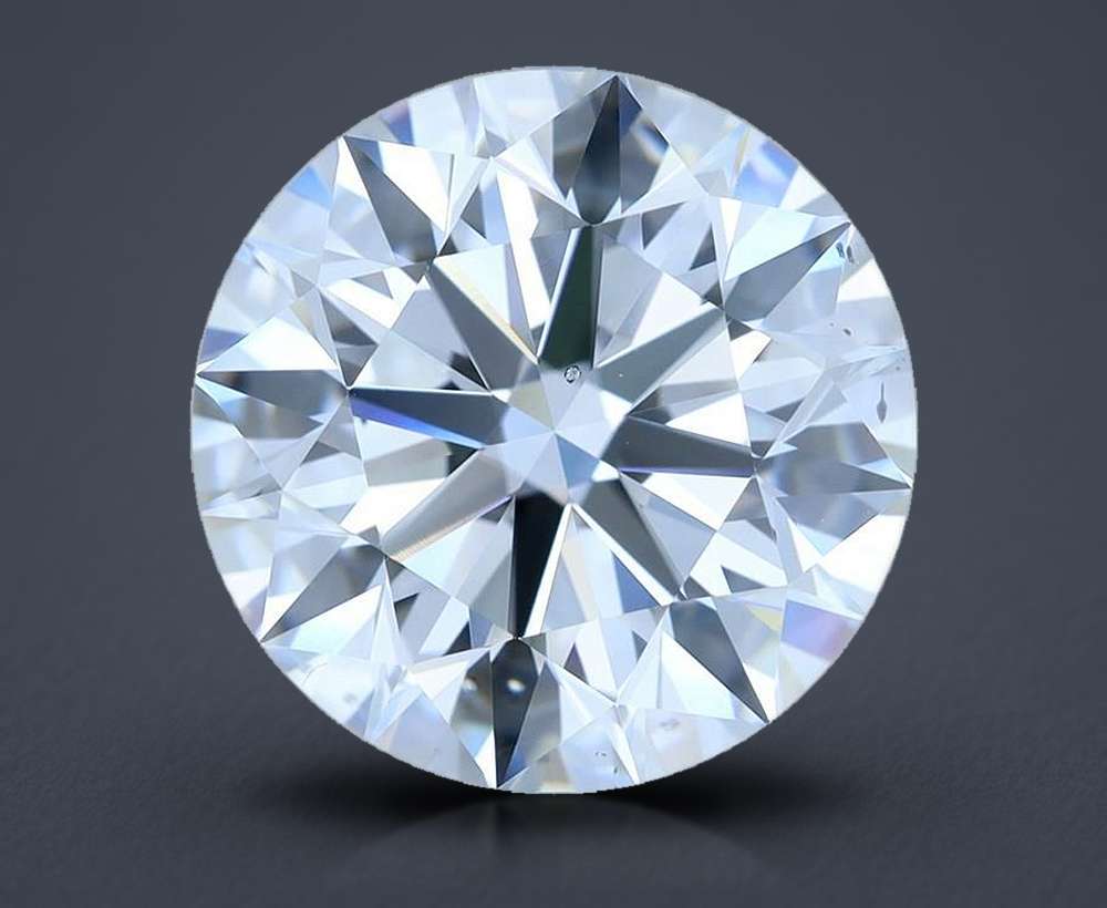 5.45ct D SI1 Rare Carat Ideal Cut Round Diamond