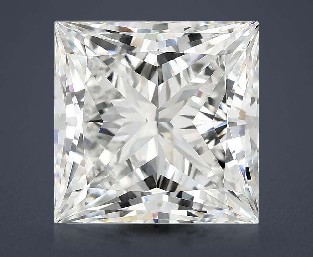 7.41ct E VVS2 Rare Carat Ideal Cut Princess Lab Grown Diamond