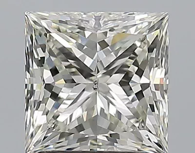 1.71ct K SI2 Rare Carat Ideal Cut Princess Diamond
