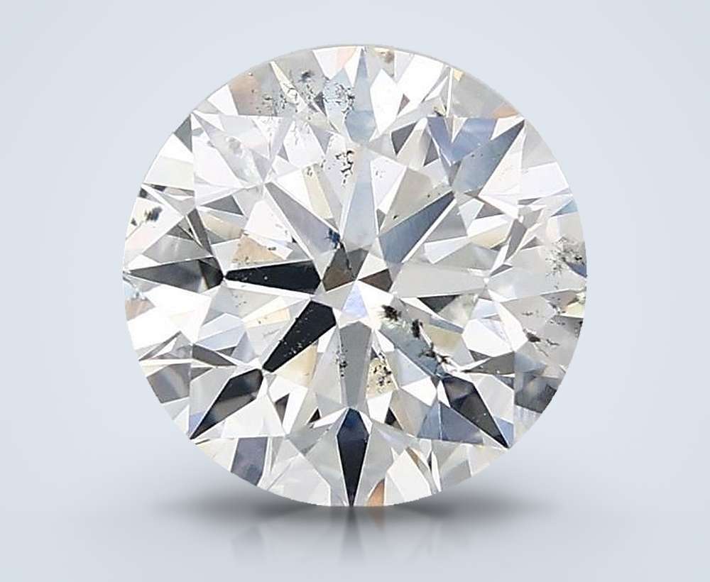 2.03ct E SI2 Rare Carat Ideal Cut Round Diamond