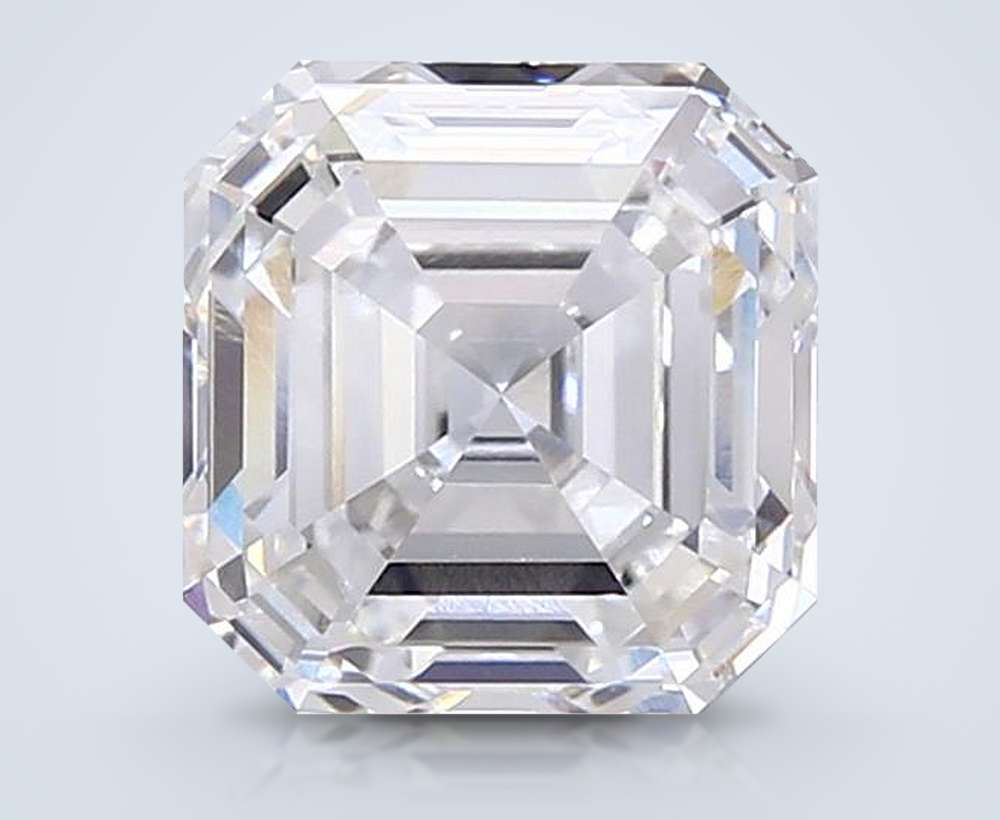 9.32ct F VVS2 Excellent Cut Asscher Lab Grown Diamond