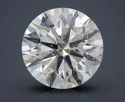 7.01ct J SI2 Rare Carat Ideal Cut Round Diamond
