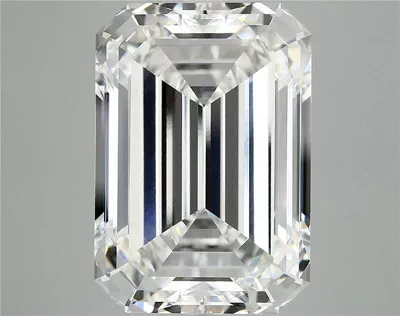 12.19ct F VVS2 Rare Carat Ideal Cut Emerald Lab Grown Diamond