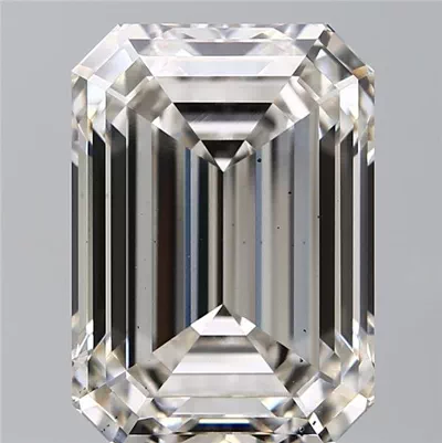 10.62ct H SI1 Rare Carat Ideal Cut Emerald Lab Grown Diamond