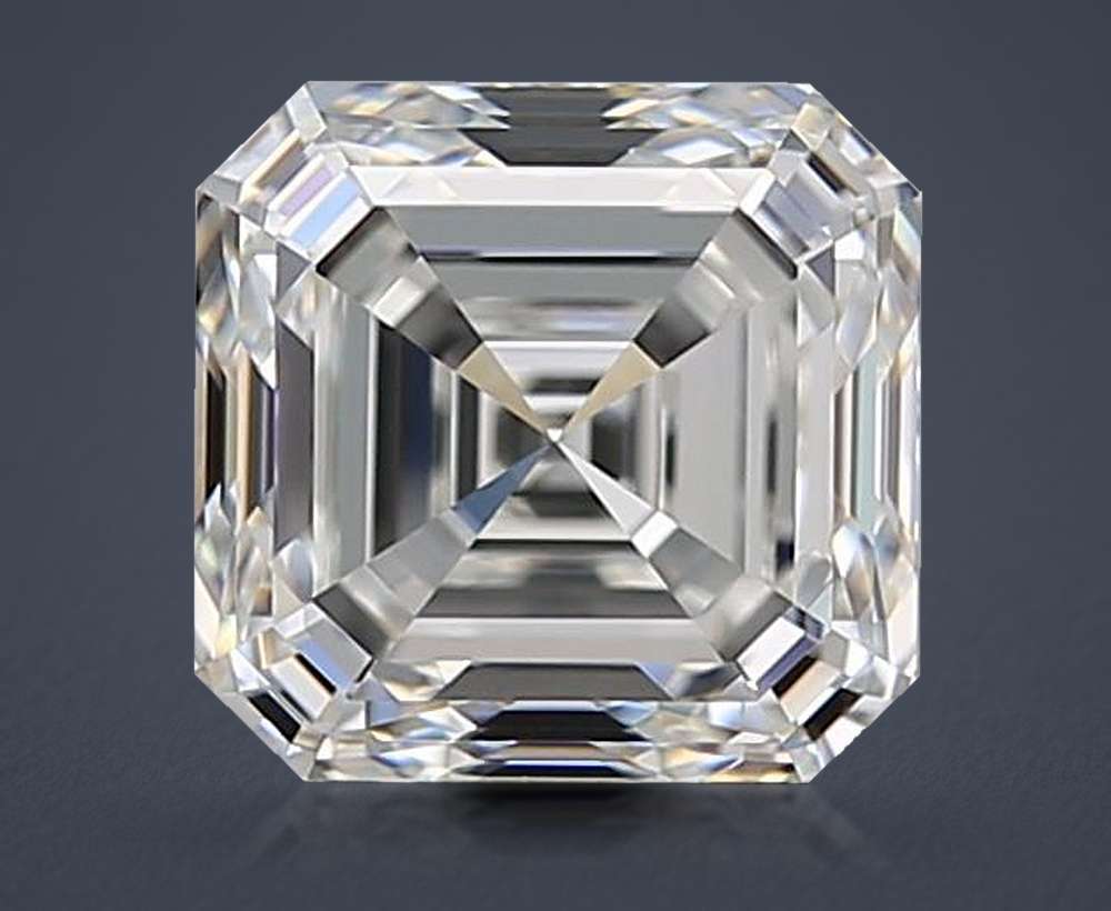 1.51ct H VVS1 Rare Carat Ideal Cut Asscher Diamond