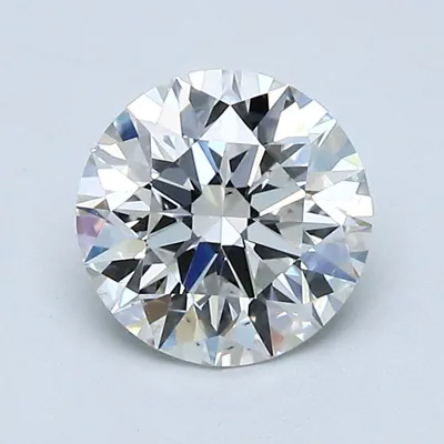 1.31ct F SI1 Rare Carat Ideal Cut Round Diamond