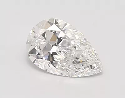 0.69ct D VVS2 Rare Carat Ideal Cut Pear Lab Grown Diamond