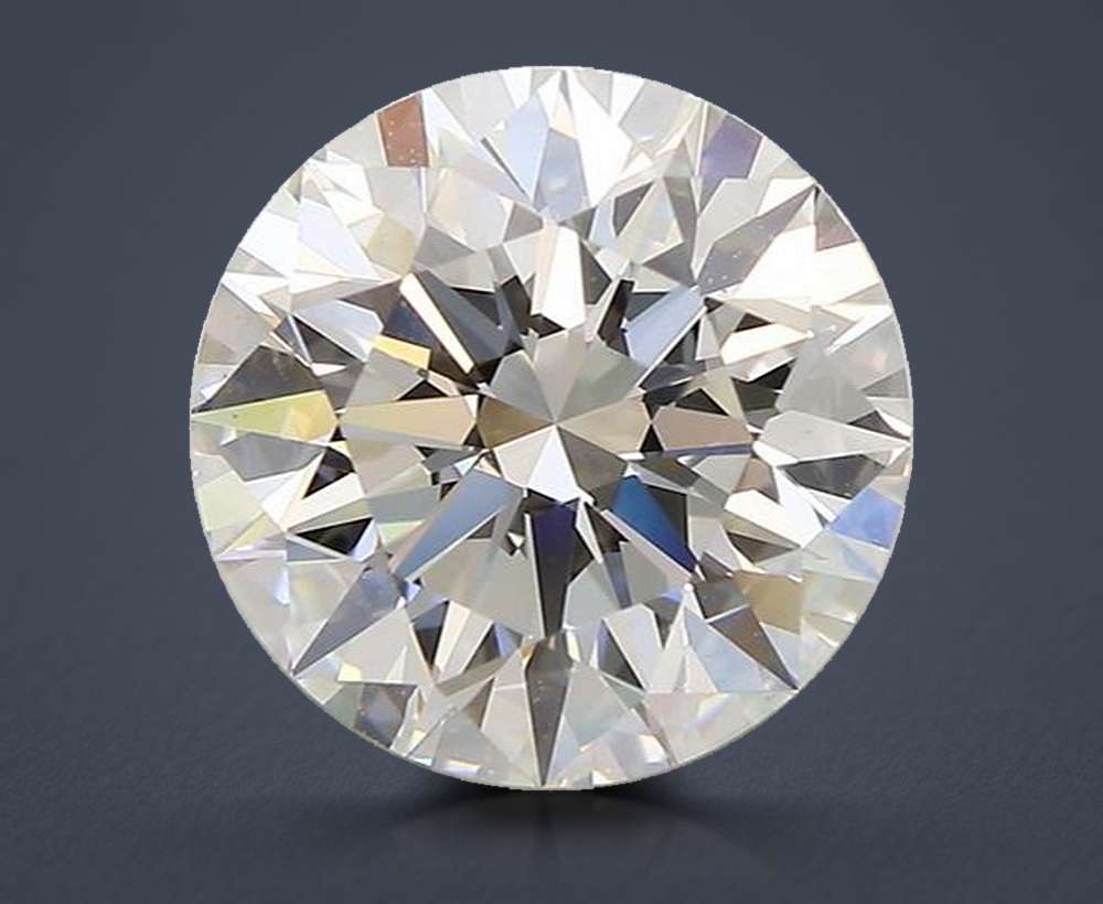 4.01ct F VS2 Rare Carat Ideal Cut Round Diamond