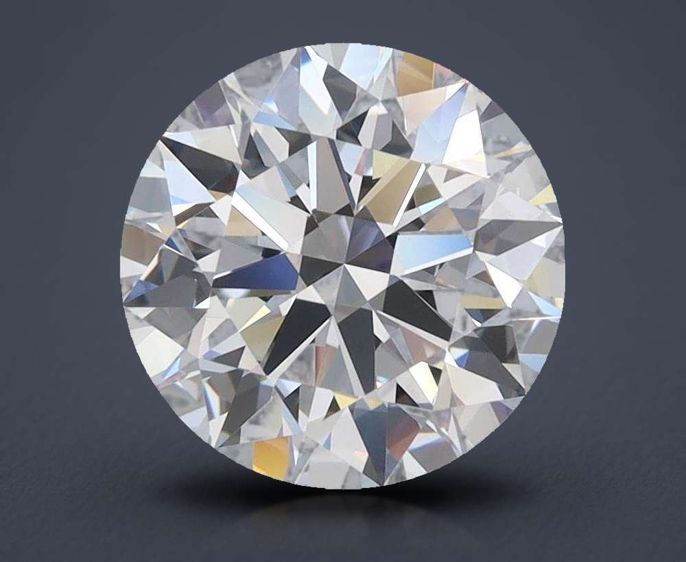 2.68ct D VVS1 Rare Carat Ideal Cut Round Lab Grown Diamond