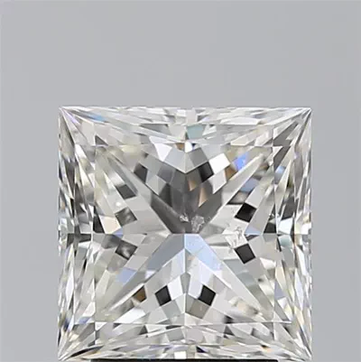 3.01ct I SI2 Rare Carat Ideal Cut Princess Diamond