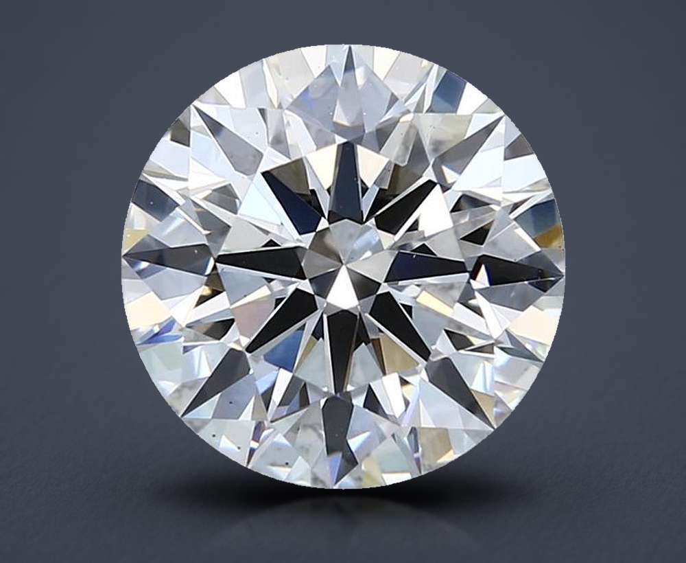 4.04ct F VS1 Rare Carat Ideal Cut Round Lab Grown Diamond