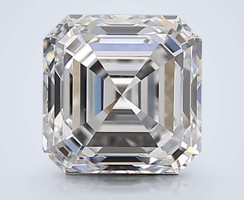 1.51ct F VVS2 Rare Carat Ideal Cut Asscher Diamond