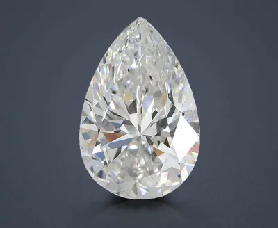 3.02ct E VS2 Rare Carat Ideal Cut Pear Lab Grown Diamond