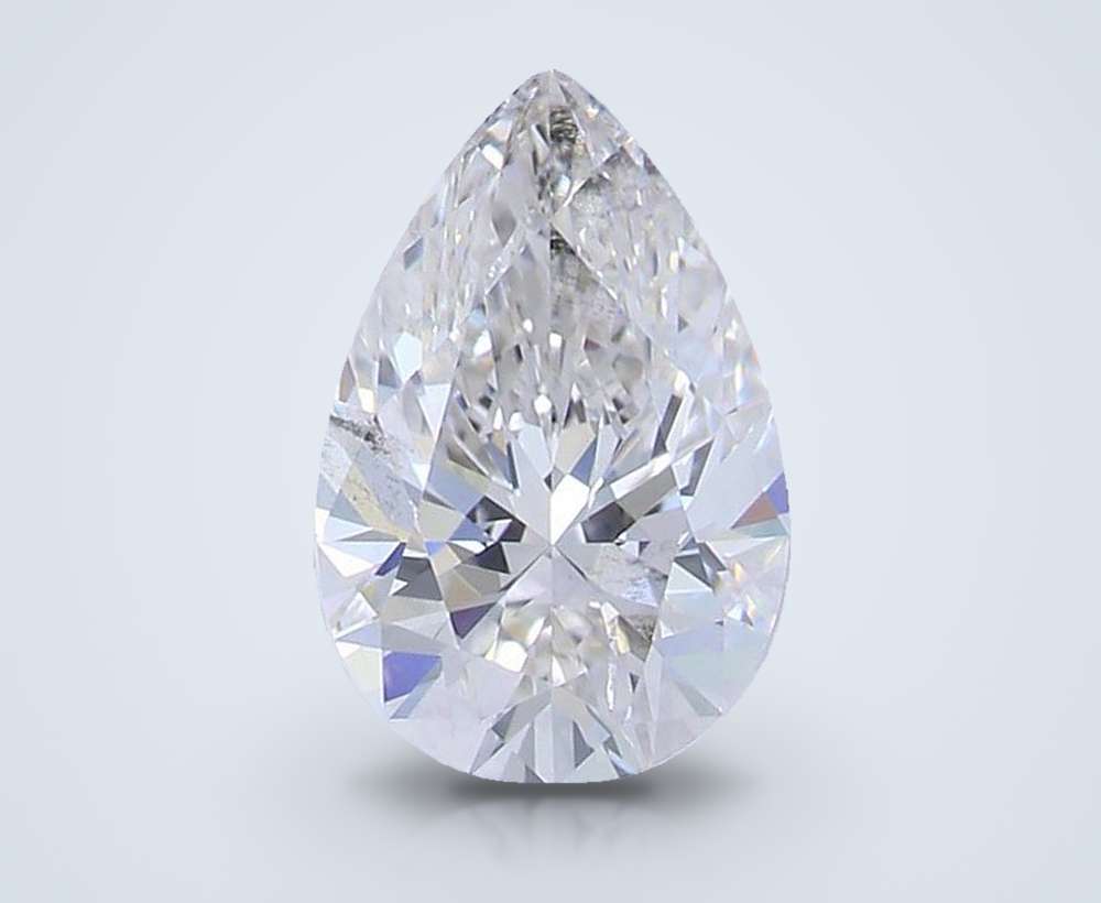 0.94ct G SI1 Rare Carat Ideal Cut Pear Lab Grown Diamond