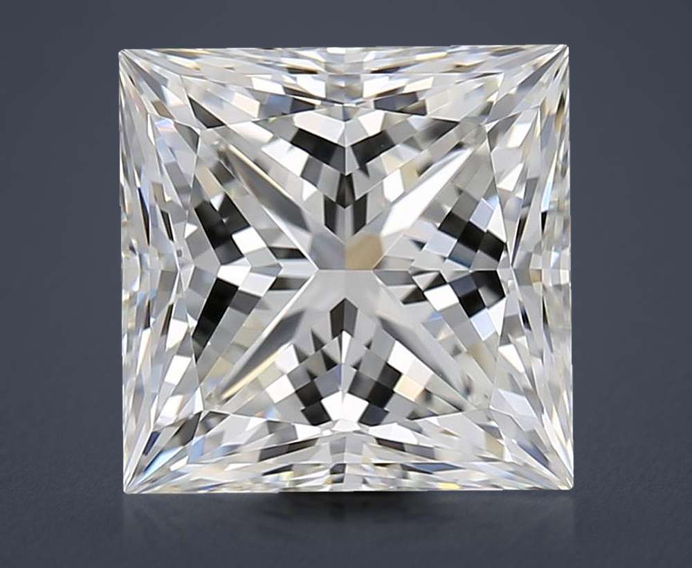 3.50ct H VVS1 Rare Carat Ideal Cut Princess Diamond